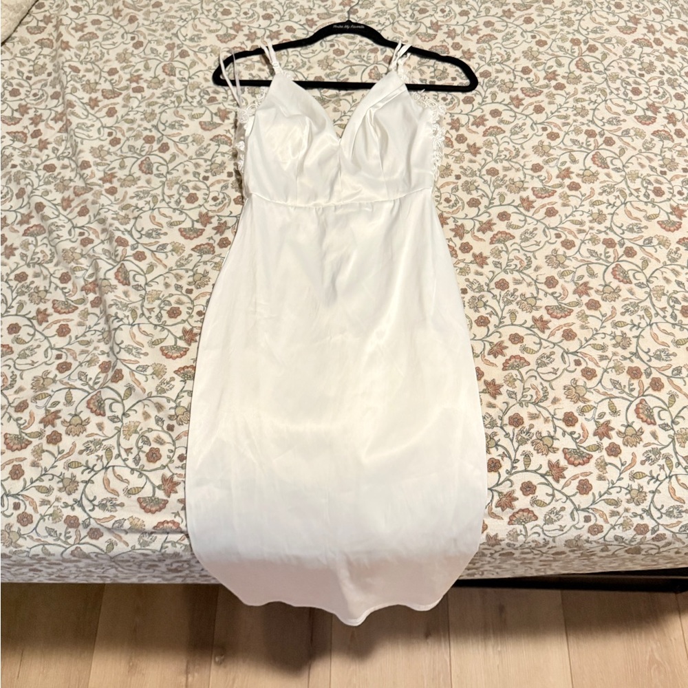 Lulu's Ivory Lace Detail Dress